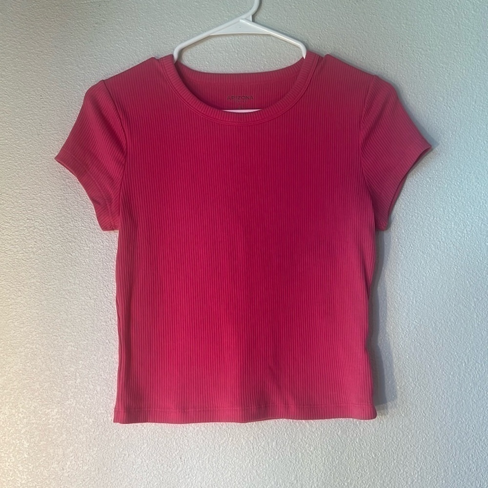 Arizona Pink Casual Tee Women's Size Medium